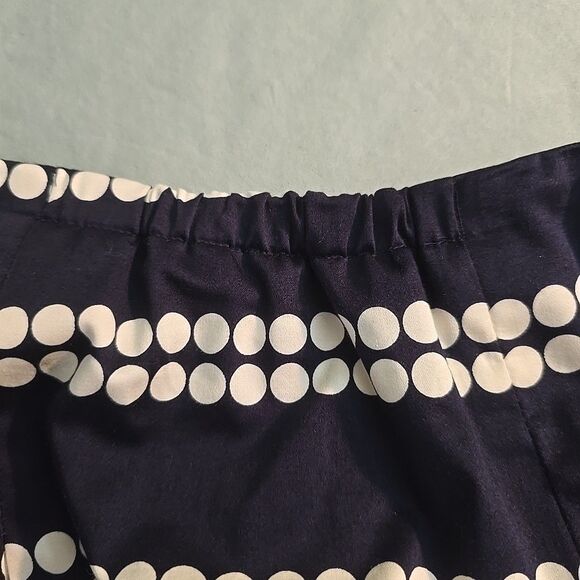 Talbots Pleated A-Line Midi Skirt Polka Dot Navy Blue White Size 16WP Petite - Picture 8 of 8